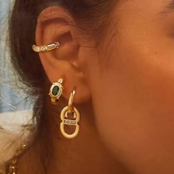 NEW 14K Gold Plated Small Gold Plated Hypoallergenic Earrings - Picture 4 of 4